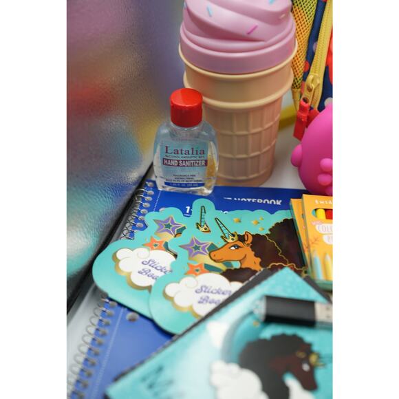 Cat & Jack Floral Backpack Bundle w/ Embark Lunch Bag, Toys & Supplies NEW - Picture 14 of 16